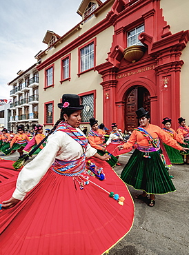 Fiesta de la Virgen de la Candelaria, Main Square, Puno, Peru, South America