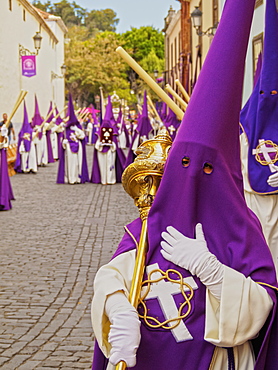 Traditional Easter Holy Week Procession in San Cristobal de la Laguna, Tenerife Island, Canary Islands, Spain, Europe