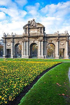 Puerta De Alcala gate in Madrid, Spain, Europe