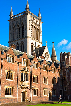 St. Johns College Chapel, Cambridge University, Cambridge, Cambridgeshire, England, United Kingdom, Europe