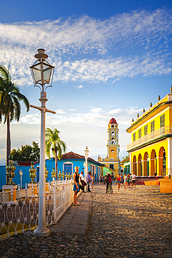 View of Bell Tower and Trinidad, UNESCO World Heritage Site, Sancti Spiritus, Cuba, West Indies, Caribbean, Central America