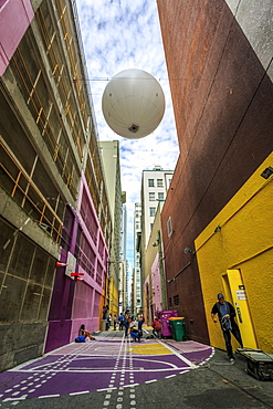 Pink Alley, Downtown, Vancouver, British Columbia, Canada, North America