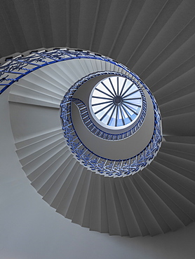 Tulip spiral staircase, Queen's House, Greenwich, London, England, United Kingdom, Europe