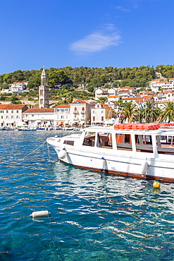 View to the old town of Hvar Town, Hvar, Croatia, Europe