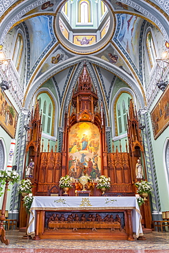 Interior of the Maria Auxiliadora Church in Granada, Nicaragua, Central America