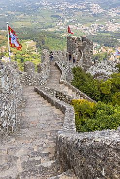 The Moorish Castle above Sintra, Portugal, Europe