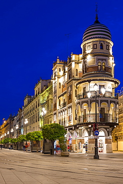 La Adriatica Building at Avenida de la Constituicion, Seville, Andalusia, Spain, Europe