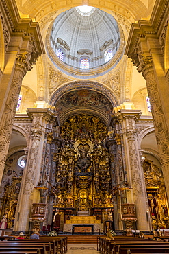 Inside El Salvador Church, Seville, Andalusia, Spain, Europe