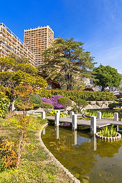 Japanese Garden, Monte Carlo, Monaco, Cote d'Azur, French Riviera, Mediterranean, Europe