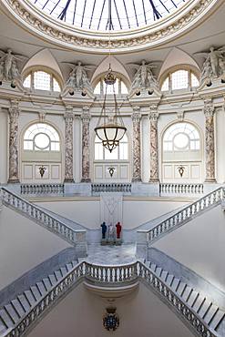 Stairs in the main entrance hall of the Great Theatre, Havana, Cuba, West Indies, Caribbean, Central America