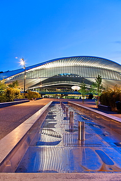 Liege-Guillemins railway station, architect Santiago Calatrava, Liege, Belgium, Europe