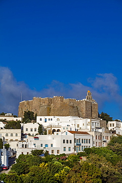 Chora of Patmos, Dodecanese, Greek Islands, Greece, Europe