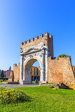 Arch of Augustus, Rimini, Emilia Romagna, Italy, Europe