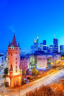 View from the Fleming's terrace, Frankfurt am Main, Hesse, Germany, Europe