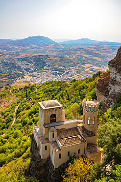 Pepoli tower, Erice, Trapani, Sicily, Italy, Europe