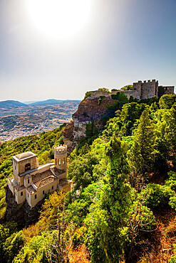 Pepoli tower, Erice, Trapani, Sicily, Italy, Europe