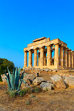 Temple E (Temple of Hera) (Heraion), Selinunte, Castelvetrano, Trapani, Sicily, Italy, Europe