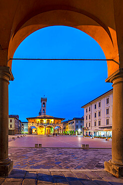 Palazzo d'Arnolfo, Piazza Cavour, San Giovanni Valdarno, Tuscany, Italy, Europe