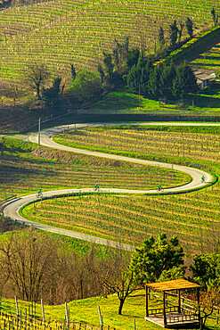 The panoramic route, Canelli, Piedmont, Italy, Europe