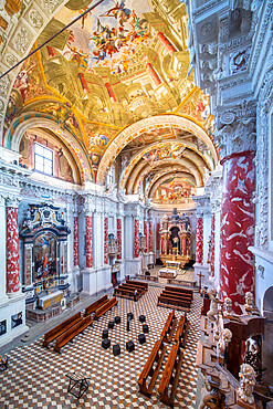 Church of San Francesco Project by Giovenale Boetto and frescoes by Andrea Pozzo, Mondovi, Cuneo, Piedmont, Italy, Europe