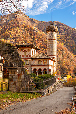 Castle of Rosazza, Val di Cervo, Biella, Piedmont, Italy, Europe