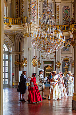 Party hall (Juvarriano), Stupinigi Hunting Lodge, Stupinigi, Turin, Piedmont, Italy, Europe