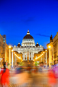 St. Peter's Basilica, Vatican City, UNESCO World Heritage Site, Rome, Lazio, Italy, Europe