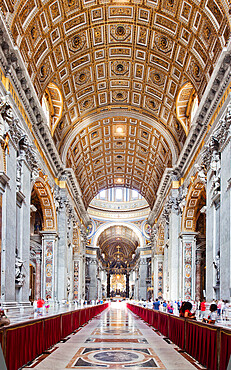 St. Peter's Basilica, Vatican City, UNESCO World Heritage Site, Rome, Lazio, Italy, Europe