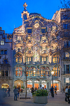 Antoni Gaudi, Casa Batlo, UNESCO World Heritage Site, Barcelona, Catalonia, Spain, Europe