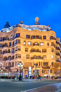 Antoni Gaudi, La Pedrera (Casa Mila), UNESCO World Heritage Site, Barcelona, Catalonia, Spain, Europe