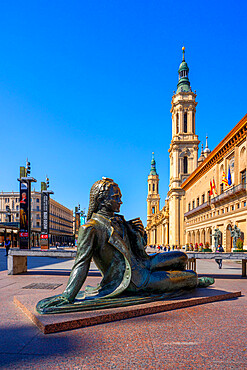 Plaza del Pilar, Zaragoza, Aragon, Spain, Europe