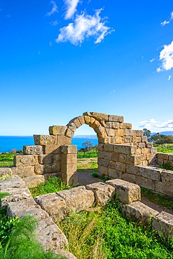 Greek Theatre, Archaeological area of ​​Tindari, Tindari, Patti, Messina, Sicily, Italy