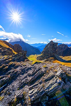 On the way to the Canavari Letey bivouac, Valle d'Aosta, Italy