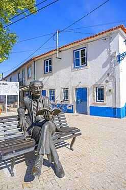 Monument to Josè Saramago,, Azinhaga, Golegã, Santarém district, Alentejo, Portugal