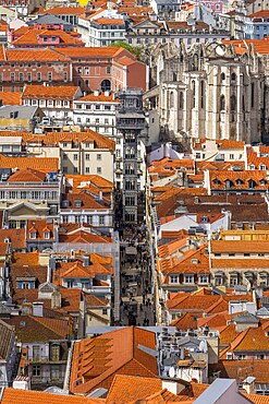 Santa Justa elevator, Lisbon, Portugal