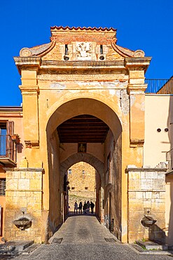 Arch of Via Sant'Anna, Castelbuono, Palermo, Sicily, Italy