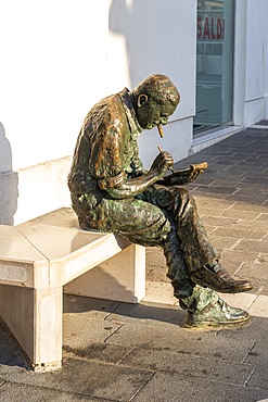 Statue of Benito Jacovitti, Termoli, Campobasso, Molise, Italy