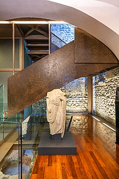 Headless statue of Sextus Histimennius, Tercas Foundation, Melatino Palace, Teramo, Abruzzo, Italy