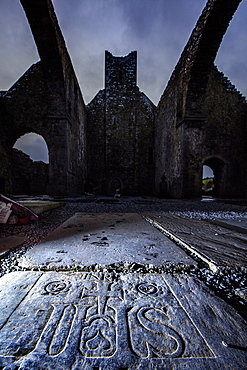 The Corcomroe Abbey, The Burren, County Clare, Munster, Republic of Ireland, Europe