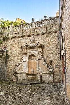 Pisciarelle fountain, Fermo, Ascoli Piceno, Marche, Italy