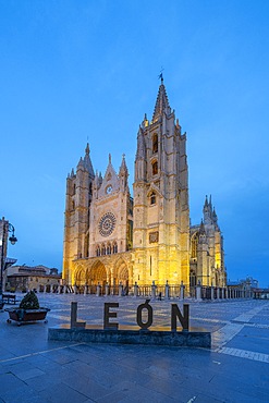 Santa María De León Cathedral, León, Castile and León, Spain