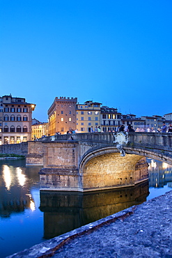 Santa Trinita Bridge, Florence, Tuscany, Italy, Europe