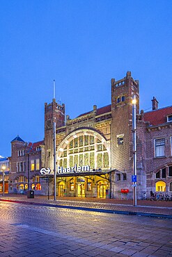 Central station, Haarlem, North Holland, Netherlands,