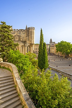 Palace of the Popes, Avignon, Provence-Alpes-Côte d'Azur, Grand Avignon, Rhone Valley, France, UNESCO