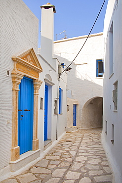 The village of Pyrgos, Tinos Island, Cyclades, Greek Islands, Greece, Europe