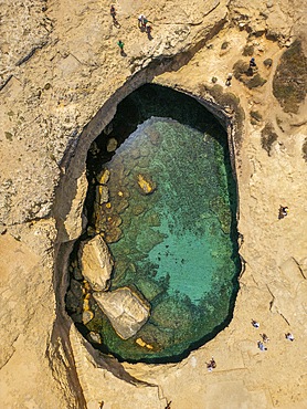 Cave of Poetry, Grotta della poesia, Roca Vecchia, Lecce, Salento, Apulia, Italy