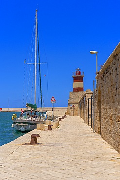 Old Port, Lighthouse, Monopoli, Bari, Apulia, Italy, Monopoli, Bari, Apulia, Italy