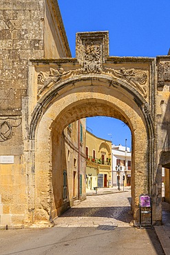 The Caporta, south gate, Corigliano d'Otranto, Lecce, Salento, Apulia, Italy