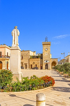 Piazza San Vincenzo, Ugento, Lecce, Salento, Apulia, Italy