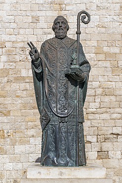 Statue of Saint Nicholas of Bari, Basilica of St. Nicholas, Bari, Apulia, Italy